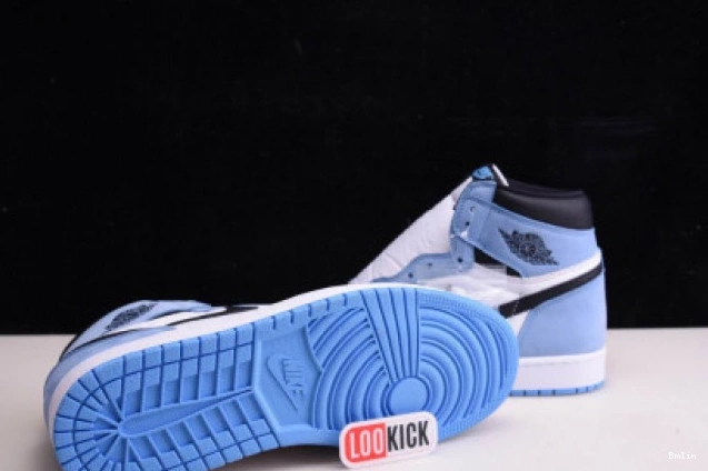 Bmlin shoes AIR JORDAN HIGH RETRO WHITE 1 BLACK 555088-134 UNIVERSITY BLUE 0725